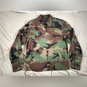 Polo Ralph Lauren Camouflage Harrington Medium Bayport Cotton Windbreaker Y2K